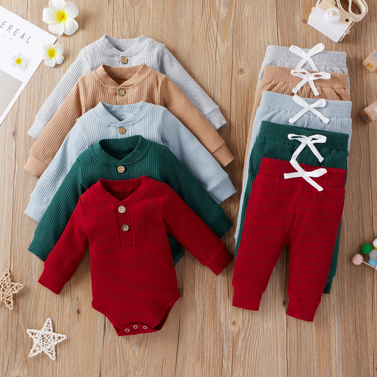 Cosy Long Sleeve Vest & Trousers Set