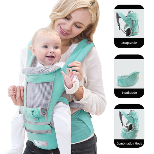 Versatile Ergonomic Baby Carrier with Hipseat